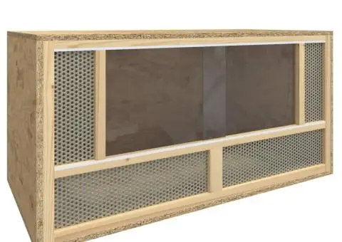 Terariu, 80x40x40 cm, lemn prelucrat - 1/5