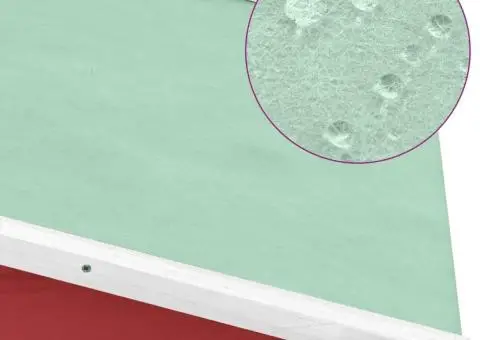 Coteț de păsări cu un cuibar, roșu și alb, lemn masiv de brad - 5/5