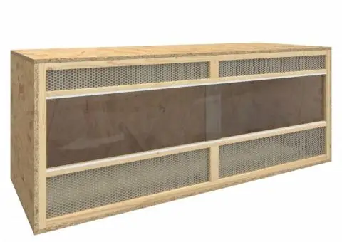 Terariu, 120x50x50 cm, lemn prelucrat - 1/5