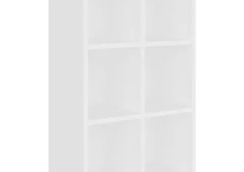 Bibliotecă/Servantă, alb, 66x30x98 cm, PAL - 2/5