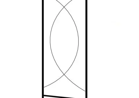 Arcadă de grădină, negru, 150 x 34 x 240 cm, fier - 4/5