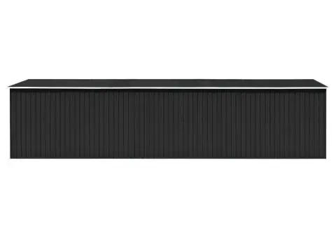 Șopron de grădină, antracit, 257x779x181 cm, oțel galvanizat - 2/5