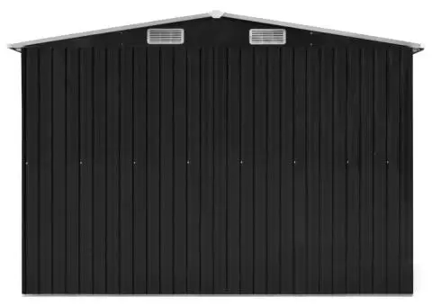 Șopron de grădină, antracit, 257x779x181 cm, oțel galvanizat - 4/5