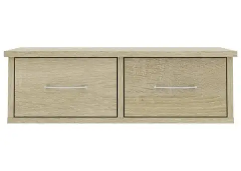 Raft de perete cu sertare, stejar sonoma, 60x26x18,5 cm - 4/5
