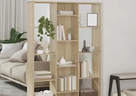 Separator /Bibliotecă stejar sonoma 100x24x140cm lemn prelucrat - 1/5