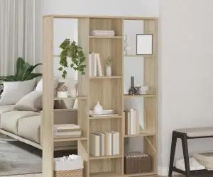 vidaXL Separator /Bibliotecă stejar sonoma 100x24x140cm lemn prelucrat
