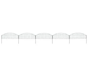 vidaXL Set gard de grădină arcuit, verde, 77,3 x 26 cm