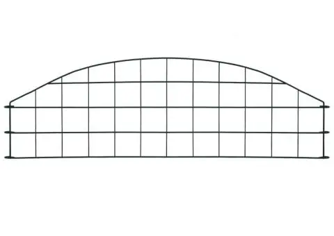 Set gard de grădină arcuit, verde, 77,3 x 26 cm - 2/5