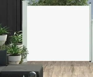 vidaXL Copertină laterală retractabilă de terasă, crem, 100 x 300 cm