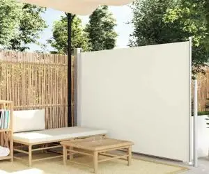 vidaXL Copertină laterală retractabilă de terasă, crem, 170 x 300 cm