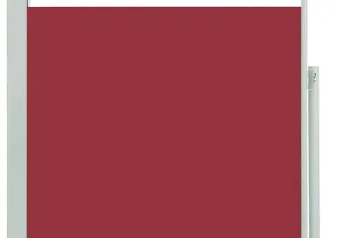 Copertină laterală retractabilă de terasă, roșu, 100 x 300 cm - 2/5