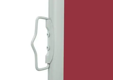 Copertină laterală retractabilă de terasă, roșu, 100 x 300 cm - 4/5