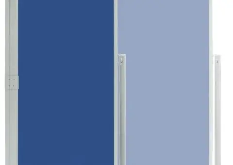 Copertină laterală retractabilă de terasă, albastru, 160x300 cm - 4/5