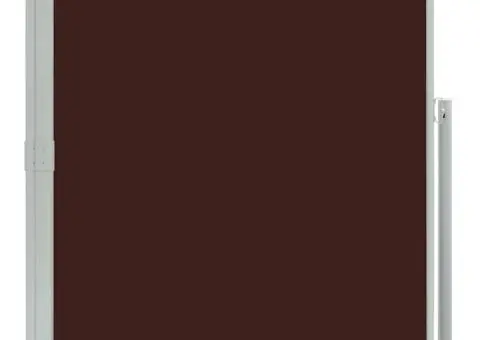 Copertină laterală retractabilă, maro, 140 x 300 cm - 2/5