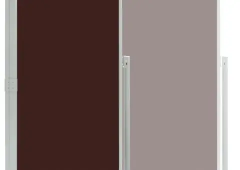 Copertină laterală retractabilă, maro, 140 x 300 cm - 4/5