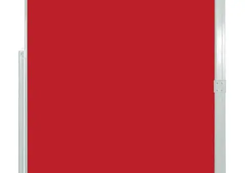 Copertină laterală retractabilă de terasă, roșu, 170 x 300 cm - 2/5
