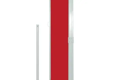 Copertină laterală retractabilă de terasă, roșu, 170 x 300 cm - 4/5