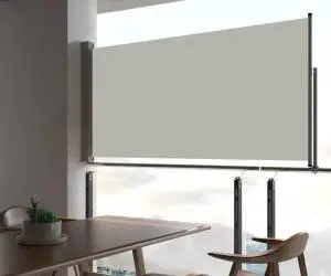 vidaXL Copertină laterală retractabilă de terasă, crem, 80 x 300 cm