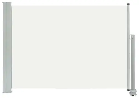 Copertină laterală retractabilă de terasă, crem, 80 x 300 cm - 2/5