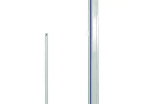 Copertină laterală retractabilă terasă, albastru, 120x500 cm - 4/5