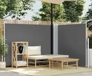 vidaXL Copertină laterală retractabilă, antracit, 140 x 600 cm