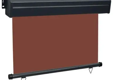 Copertină laterală de balcon, maro, 125 x 250 cm - 5/5