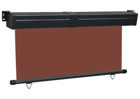 Copertină laterală de balcon, maro, 165 x 250 cm - 3/5