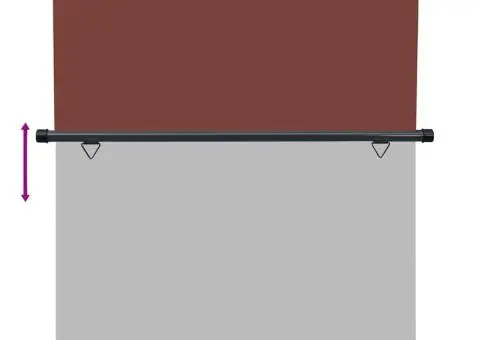 Copertină laterală de balcon, maro, 165 x 250 cm - 5/5