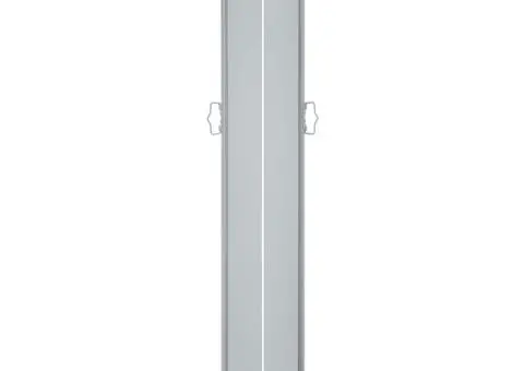 Copertină laterală retractabilă, albastru, 120 x 1000 cm - 4/5