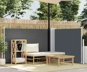 vidaXL Copertină laterală retractabilă, antracit, 120 x 1000 cm