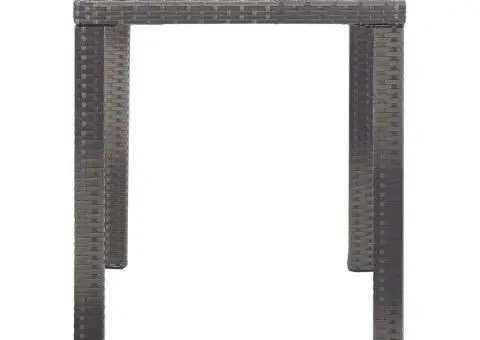 Masă de grădină antracit și maro 123x60x74 cm lemn masiv acacia - 3/5