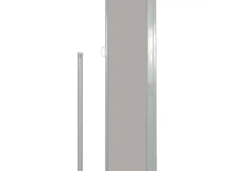 Copertină laterală retractabilă de terasă, gri, 100 x 500 cm - 3/5