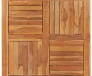 vidaXL Blat de masă pătrată, 90 x 90 x 2,5 cm, lemn masiv de tec