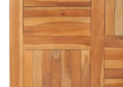 Blat de masă pătrată, 90 x 90 x 2,5 cm, lemn masiv de tec - 4/5