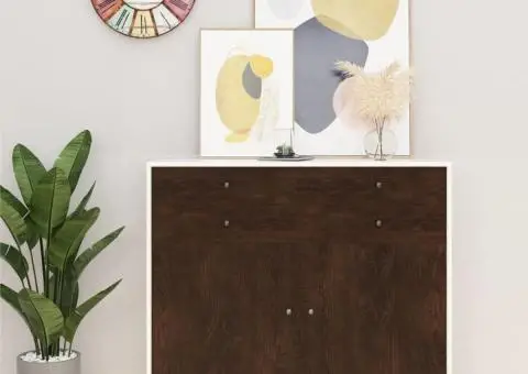 Folie de mobilier autoadezivă, stejar închis, 500 x 90 cm, PVC - 1/5