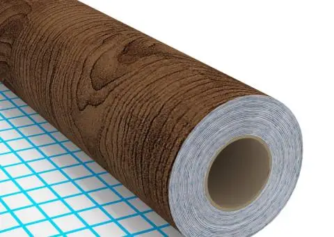 Folie de mobilier autoadezivă, stejar închis, 500 x 90 cm, PVC - 5/5