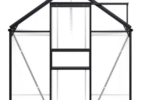 Seră cu cadru de bază, antracit, 5,89 m², aluminiu - 3/5
