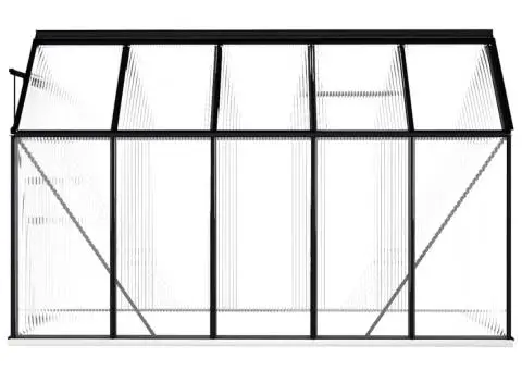 Seră cu cadru de bază, antracit, 5,89 m², aluminiu - 5/5