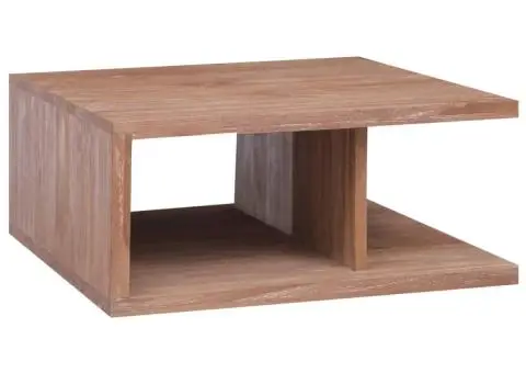 Măsuță de cafea, 70x70x30 cm, lemn masiv de tec - 1/5