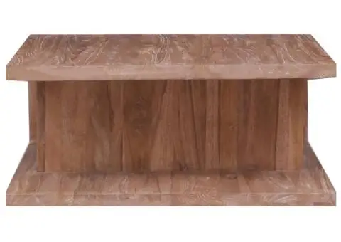 Măsuță de cafea, 70x70x30 cm, lemn masiv de tec - 3/5