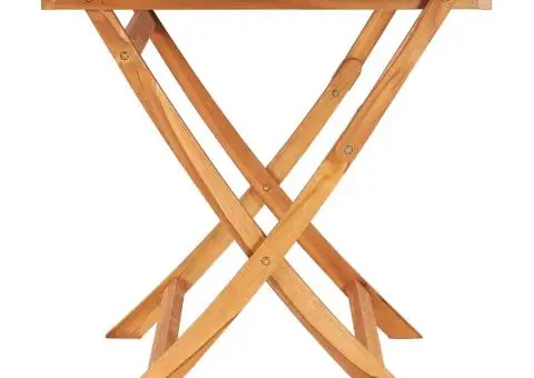 Masă de grădină pliabilă, 160 x 80 x 75 cm, lemn masiv de tec - 3/5