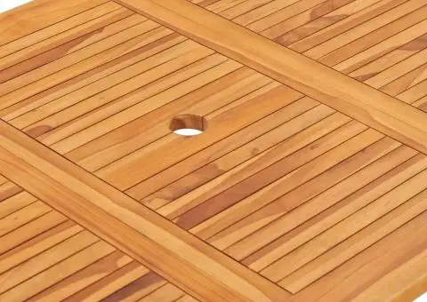 Masă de grădină pliabilă, 160 x 80 x 75 cm, lemn masiv de tec - 5/5