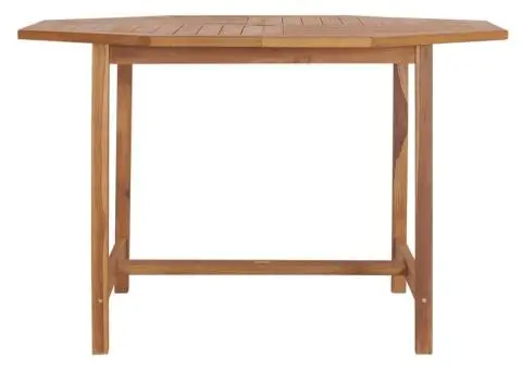 Masă de grădină, 120 x 120 x 75 cm, lemn masiv de tec - 2/5