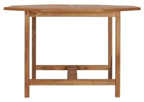 Masă de grădină, 120 x 120 x 75 cm, lemn masiv de tec - 3/5