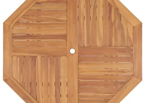 Masă de grădină, 120 x 120 x 75 cm, lemn masiv de tec - 4/5