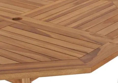 Masă de grădină, 120 x 120 x 75 cm, lemn masiv de tec - 5/5