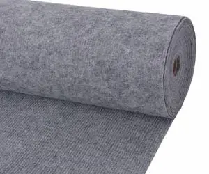 vidaXL Covor pentru expoziții striat, gri, 1,2x20 m