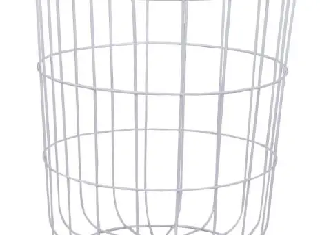 Măsuță de cafea, alb, Ø 39,5 cm - 4/5