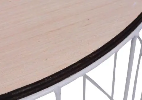 Măsuță de cafea, alb, Ø 39,5 cm - 5/5