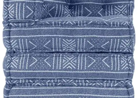 Fotoliu puf modular, indigo, material textil - 2/5